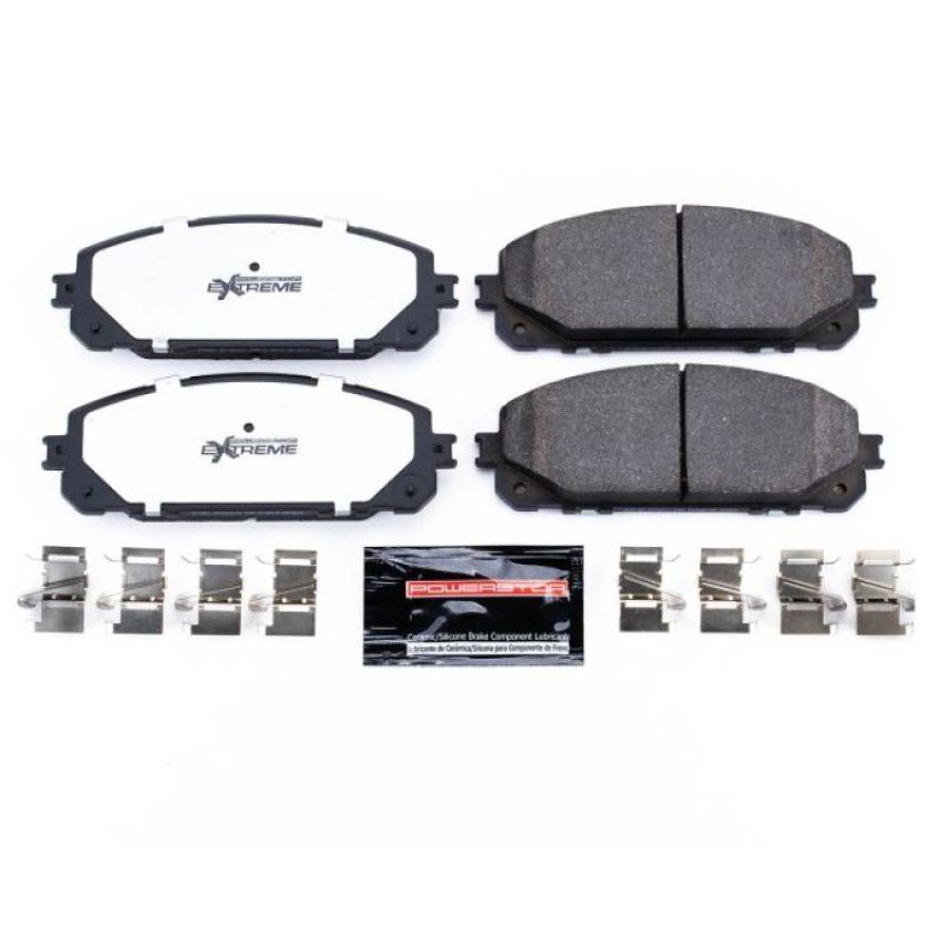PowerStop Z36-1843 PowerStop - Z36 Truck and SUV Carbon-Fiber Ceramic Brake Pads with Hardware Kit