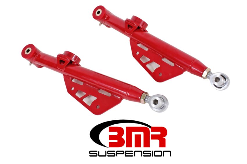 BMR Suspension TCA053R Lower Control Arms, DOM, Single Adj, Poly/rod End