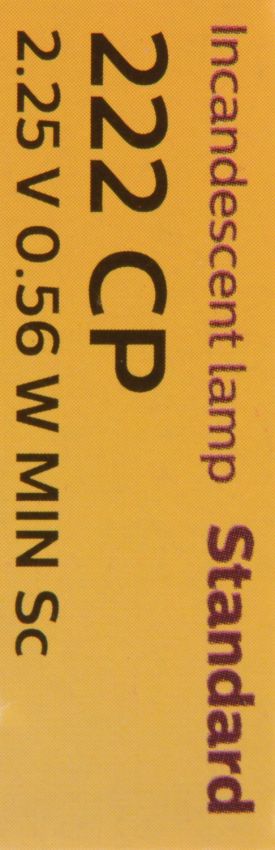 Philips 222CP Philips Standard Miniature 222 Pack of 10