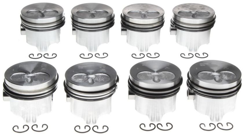 Mahle OE NAVI 7.3L IDI Diesel V8 T STD w/ PCR Piston With Rings Set (Set of 8)