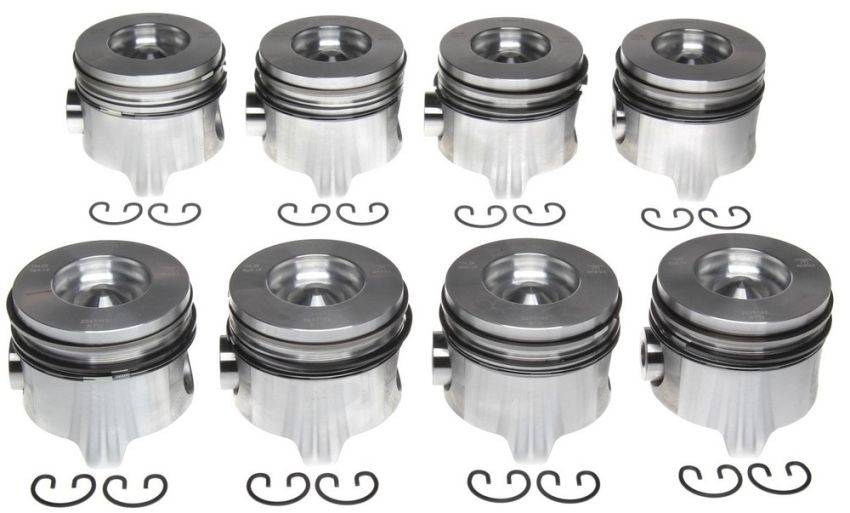 Mahle OE 2243163WR030 NAVI 7.3L DI Diesel V8 .030 w/ PCR Piston With Rings Set (Set of 8)
