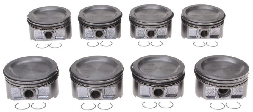 Mahle OE 2243413WR Ford 4.6L PI SOHC 1999-01 STD w/ PCR Eng Set Piston With Rings Set (Set of 8)