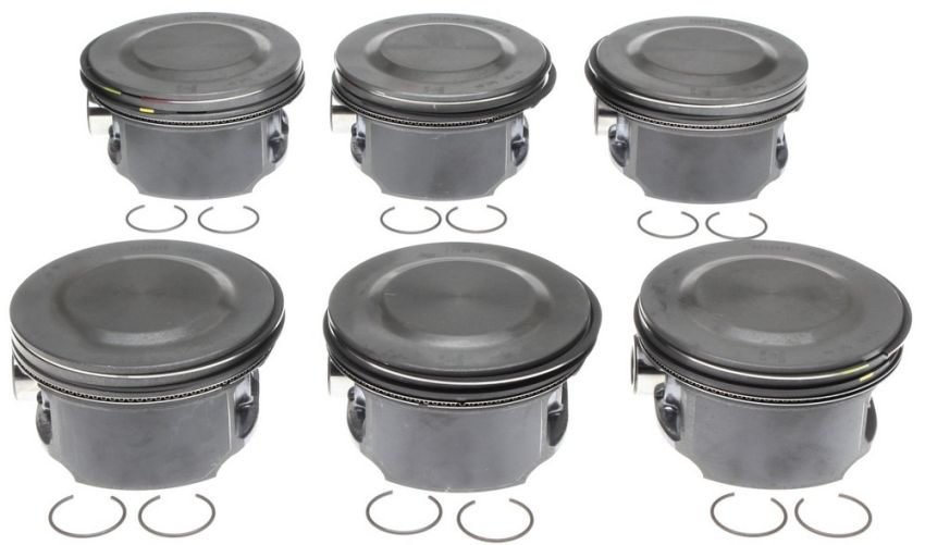Mahle OE GM 4.2L DOHC 6 CYL .020 w/ PCR Piston With Rings Set (Set of 6)