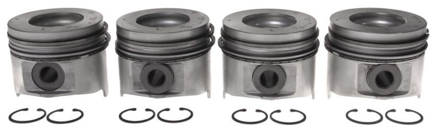 Mahle OE GM 6.6L Duramax L w/ PCR - STD DSL Piston With Rings Set (Set of 4)
