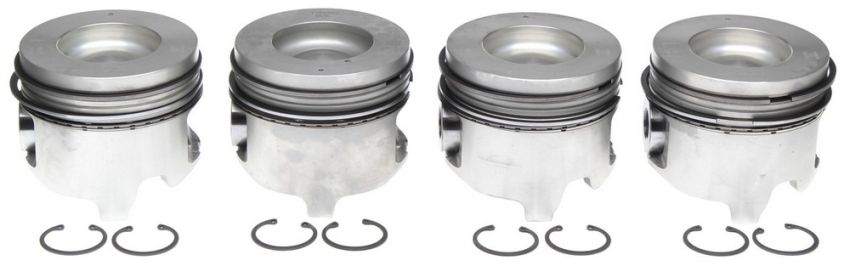 Mahle OE 2243451WR020 GM 6.6L Duramax L w/ PCR - .020 DSL Piston With Rings Set (Set of 4)