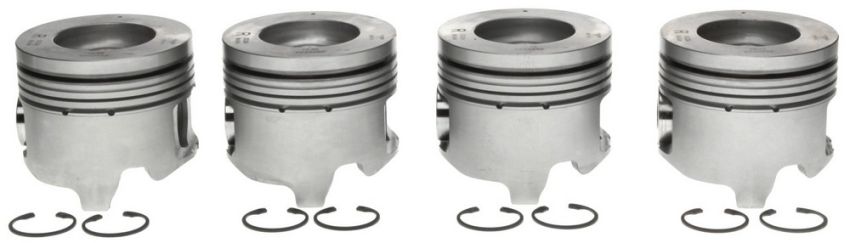 Mahle OE 2243452010 GMC Trk6.6L V8 Duramax Diesel 2001-2005 Right Hand Piston .010 Piston Set (Set of 4)