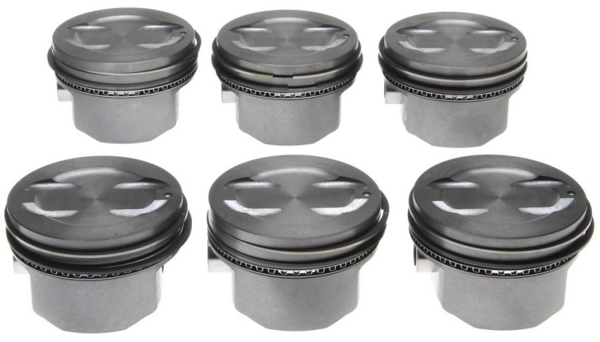 Mahle OE GM 4.3L V6 DISH .040 w/ PR Moly Piston With Rings Set (Set of 6)