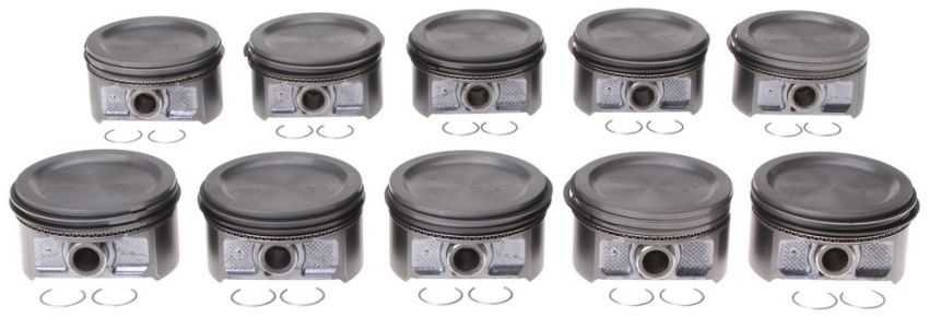 Mahle OE 2243485WR Ford 6.8L SOHC PI99-04 10 Cyl STD w/ PCR Piston With Rings Set (Set of 10)