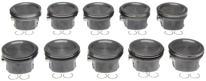 Mahle OE Ford 6.8L SOHC PI 99-04 10 Cyl .020 w/ PCR Piston With Rings Set (Set of 10)