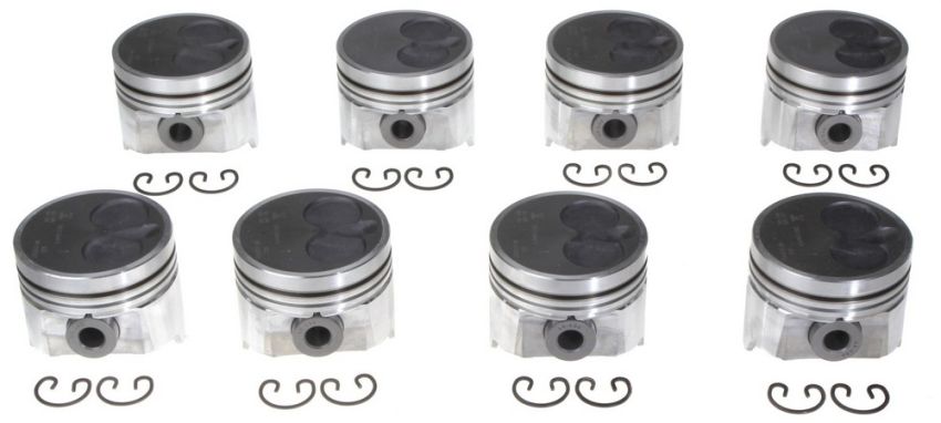 Mahle OE NAVI 7.3L IDI Turbo Dsl V8 T STD w/ PC Piston Set (Set of 8)