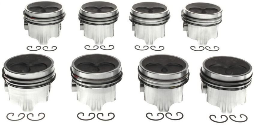 Mahle OE NAVI 7.3L IDI Turbo DSL V8 T .020 w/ PC Piston With Rings Set (Set of 8)
