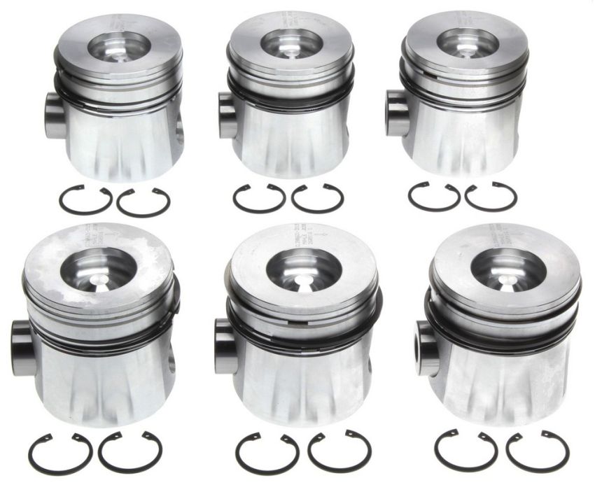 Mahle OE Cummins B Diesel L6 .020 w/ PCR Piston With Rings Set (Set of 6)