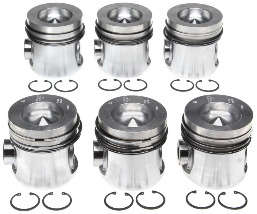 Mahle OE 2243523WR Cummins B 5.9L L6 STD w/ PCR Eng Set Piston With Rings Set (Set of 6)