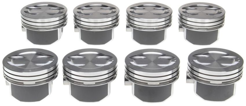 Mahle OE GM 5.7L 350 V8 Dish Coat .030 w/ P Aftermarket Version Piston Set (Set of 8)