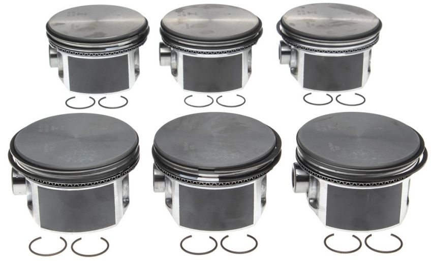 Mahle OE 2243549WR DCX 2.7L DOHC V6 STD w/ PCR Piston With Rings Set (Set of 6)