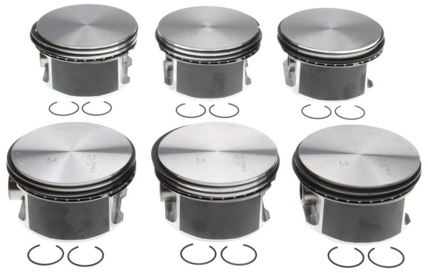 Mahle OE DCX 3.7L EKG SOHC V6513420AWR-040 w/ PCR Piston With Rings Set (Set of 6)