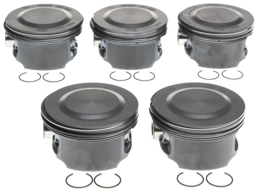 Mahle OE GM 3.5L DOHC 5CYL .010 w/ PCR Piston With Rings Set (Set of 5)