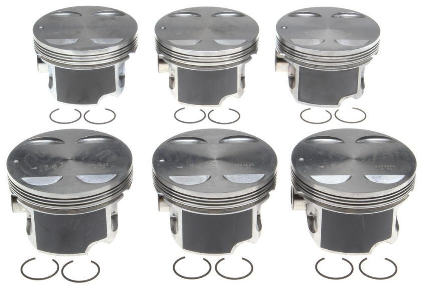 Mahle OE 2243625025MM GM High Feature 3.6L V6 LY7 Eng MALIBU/EQUINOX 0.25MM Piston Set (Set of 6)