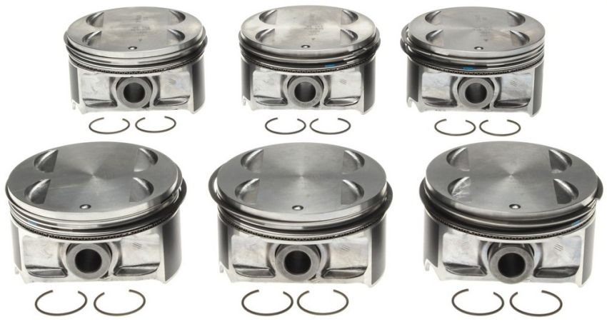 Mahle OE 2243625WR GM High Feature 3.6L V-6 LY7 Eng MALIBU/EQUINOX/ACADIA CTSG6 Piston w/ Rings Set (Set of 6)