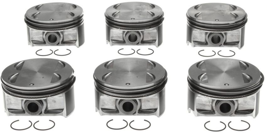 Mahle OE GM High Feature 3.6L LY7 Engine 0.75MM Piston With Rings Set (Set of 6)