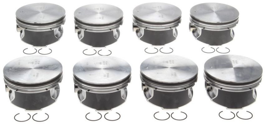 Mahle OE 06-09 6.0L Floating Pin GM Trucks Vin H 1.00MM Reduced Comp Piston Set (Set of 8)