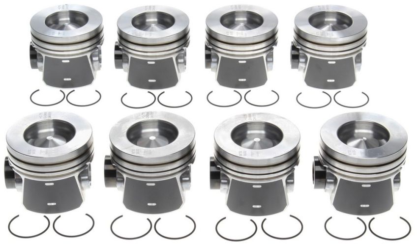 Mahle OE Ford 6.4L Diesel .75MM 2008-2010 F-250/F-350/F-450/F-550 Piston Set (Set of 8)