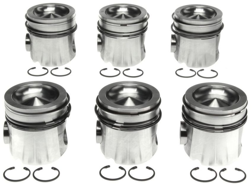 Mahle OE 2243673WR040 Cummins B 5.9L .040 05-HO 17.1:1 CR Vin C Eng ETH Piston With Rings Set (Set of 6)