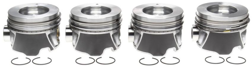 Mahle OE GM 6.6L Duramax 06-09 LMM LBZVin 26D .020 Right Bank Only Piston With Rings Set (Set of 4)