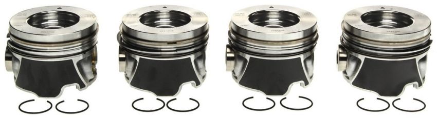 Mahle OE GM 6.6L Duramax 06-09 LMM LBZ Vin 26D .030 Right Bank Only Piston With Rings Set (Set of 4)