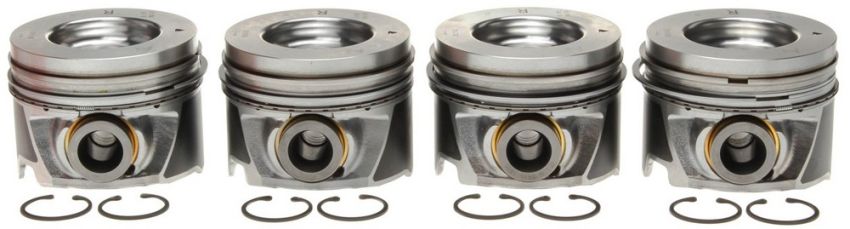 Mahle OE GM 6.6L Duramax 06-09 LMM LBZVin 26D .040 Right Bank Only Piston With Rings Set (Set of 4)