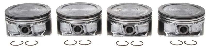 Mahle OE GM 2.2L ECOTEC 02-07 Coated Skirts Piston Set (Set of 4)