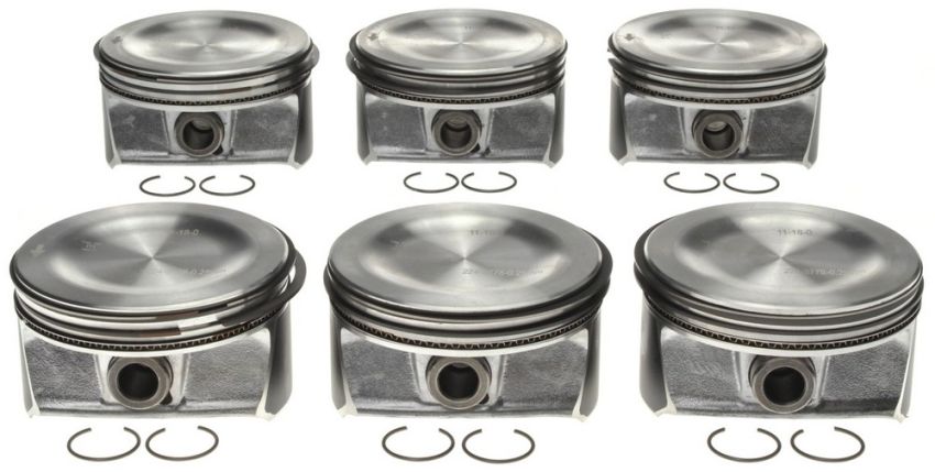 Mahle OE 2243778WR025MM Chrysler 4.0L V6 2007-08 Chrysler Pacifica Piston With Rings Set (Set of 6)