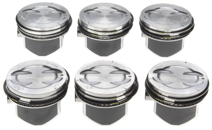 Mahle OE 2243848WR020 GM 4.3L Coated Piston w/ Rings .020 Piston With Rings Set (Set of 6)