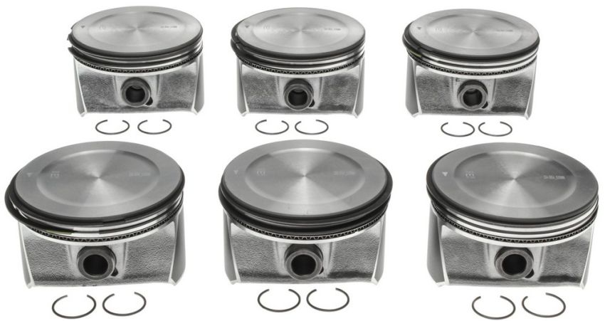 Mahle OE Chrysler 3.5L 2007-2010 w/ Rings .50MM Piston With Rings Set (Set of 6)
