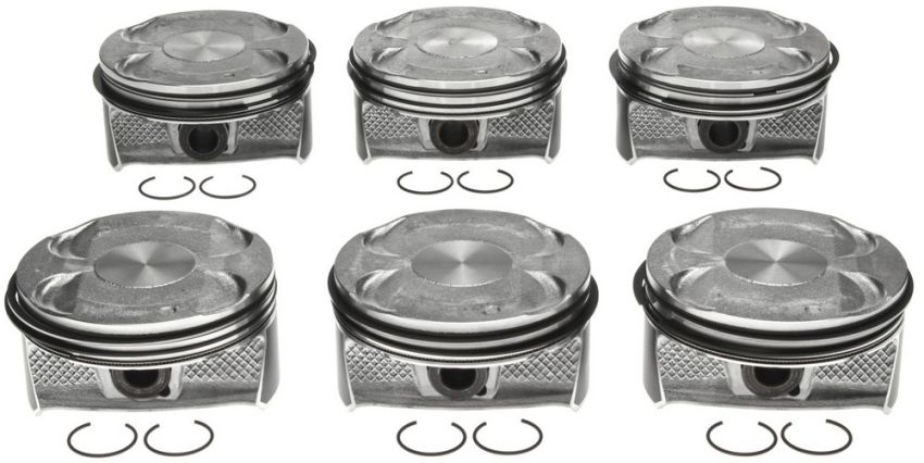Mahle OE Chrysler 3.6L 2011-2013 w/ Rings .50MM Piston With Rings Set (Set of 6)