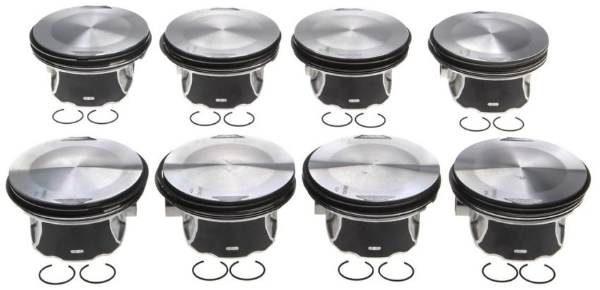 Mahle OE 2243862WR025MM Chrysler 6.4L 0.25MM Piston With Rings Set (Set of 8)
