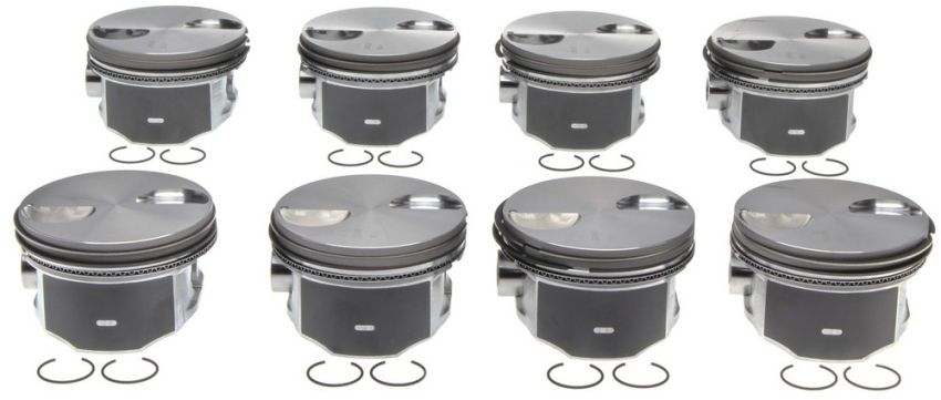 Mahle OE GM 4.8/5.3L 10-14 1.00MM Piston With Rings Set (Set of 8)