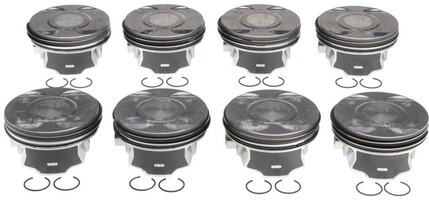 Mahle OE 2243897WR025MM Ford 5.0L 11-15 .25mm Piston With Rings Set (Set of 8)