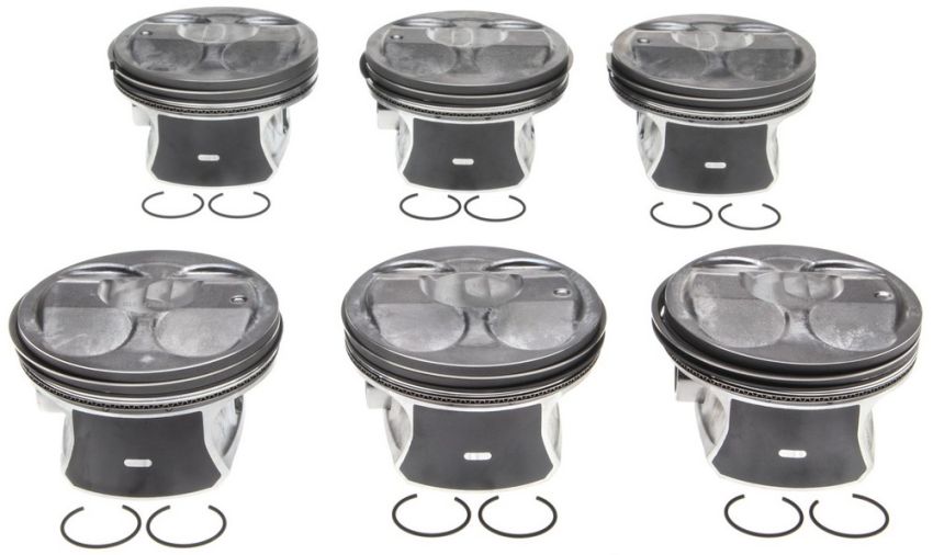 Mahle OE GM 3.6L LLT 08-15 Left and Right Pistons STD w/ Rings Piston With Rings Set (Set of 6)