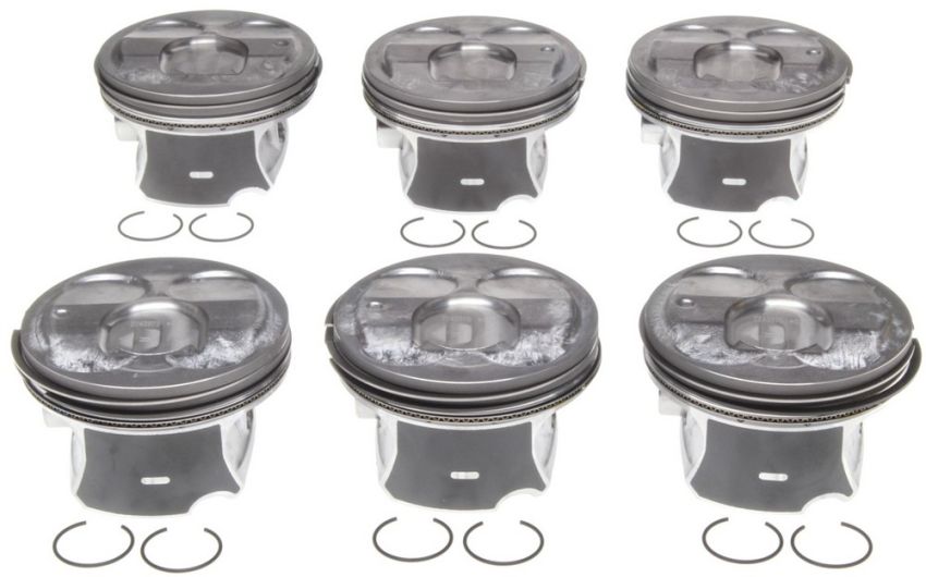 Mahle OE GM 3.6L LLT 08-15 Left and Right Pistons 0.75MM w/ Rings Piston With Rings Set (Set of 6)