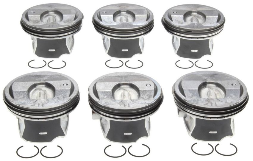 Mahle OE GM 3.6L LFX 12-15 Left and Right Pistons 0.25MM w/ Rings Piston With Rings Set (Set of 6) Pack of 6