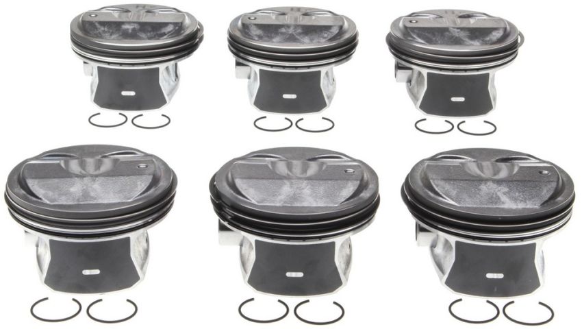 Mahle OE GM 3.6L LFX 12-15 Left and Right Pistons 0.50MM w/ Rings Piston With Rings Set (Set of 6)