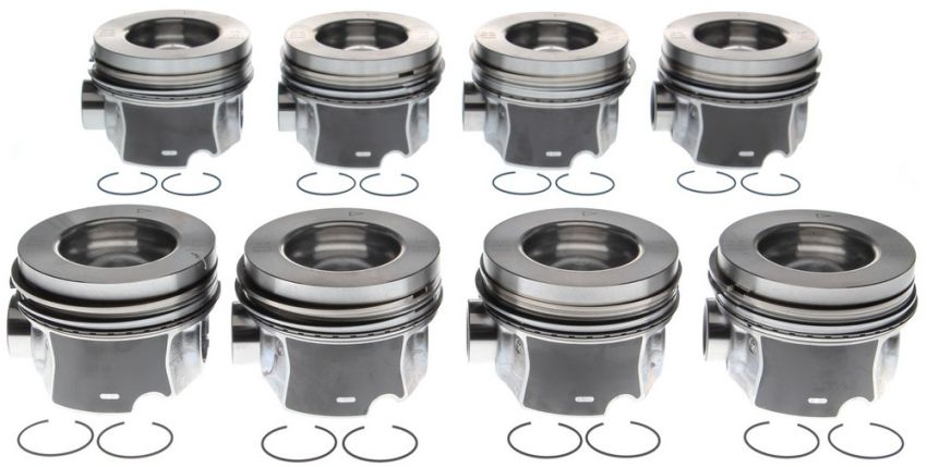Mahle OE 10-16 GMC /11-16 Chevy 2500/3500 6.6L V8 Duramax 0.25mm w/ Rings (Set of 8) Pack of 8