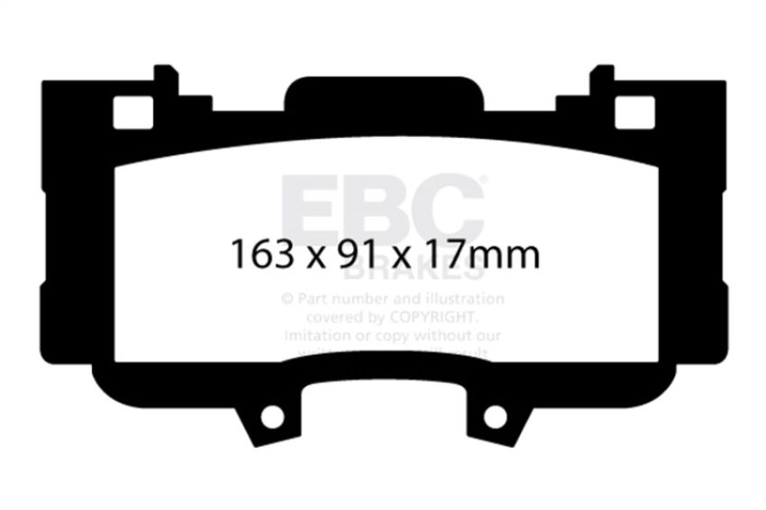 EBC Brakes UD1784 Ultimax OEM Replacement Brake Pads