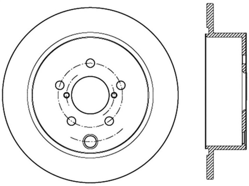 Stoptech 126.47033SL Slotted Sport Brake Rotor