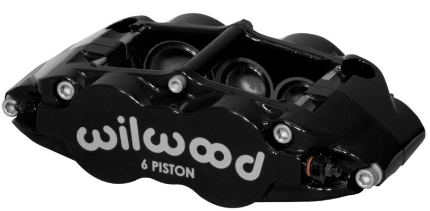 Wilwood 120-12002-BK Caliper-Narrow Superlite 6R-RH - Black 1.38/1.12/1.12in Pistons 1.10in Disc