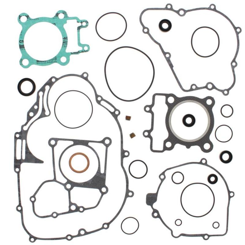 Vertex Pistons 811874 Vertex Gaskets 03-11 Kawasaki KLF250 Bayou Complete Gasket Kit w/ Oil Seals