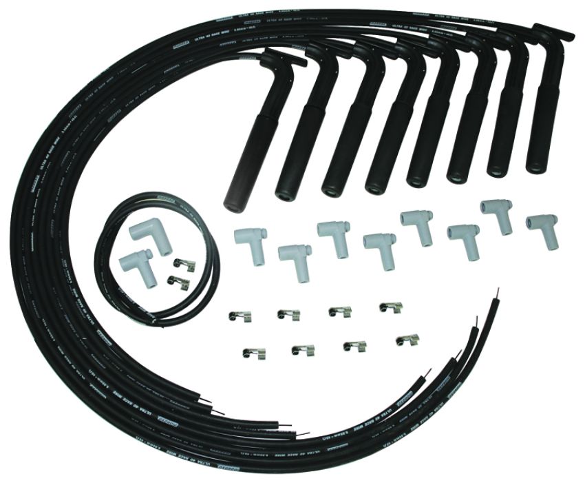 Moroso 73804 Universal/Hemi/BAE-AJPE Ignition Wire Set - Ultra 40 - Unsleeved - Black