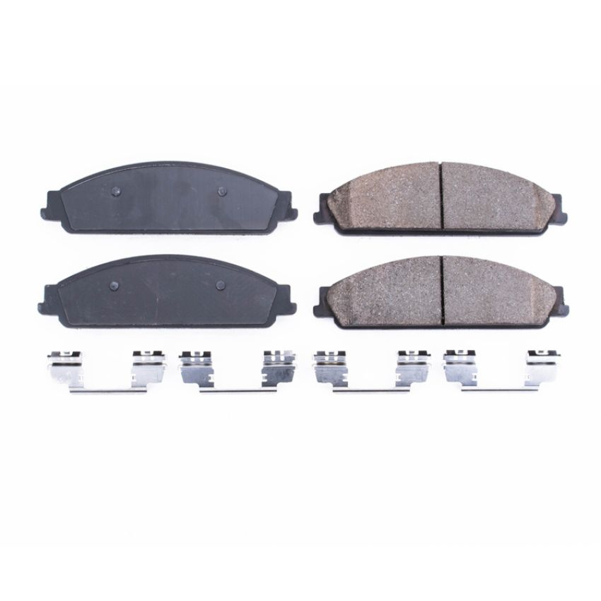 PowerStop 17-1070 PowerStop - Z17 Low-Dust Ceramic Brake Pads with Hardware