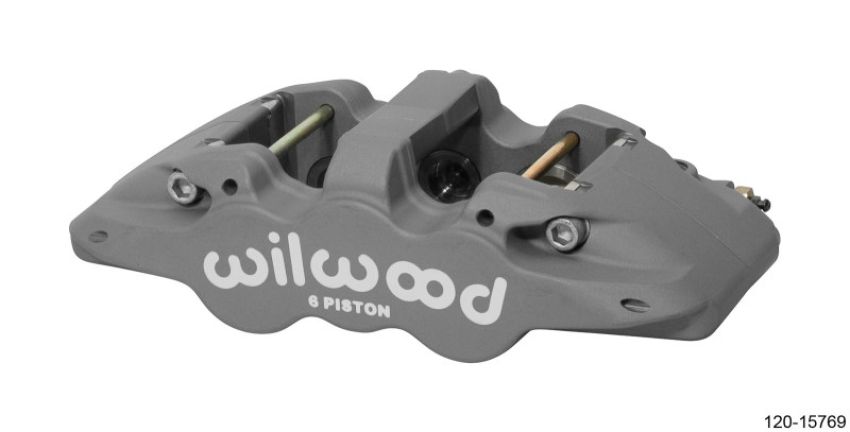 Wilwood 120-15769 Caliper-Aero6-L/H - Type III Ano 1.62/1.12/1.12in Pistons 1.25in Disc
